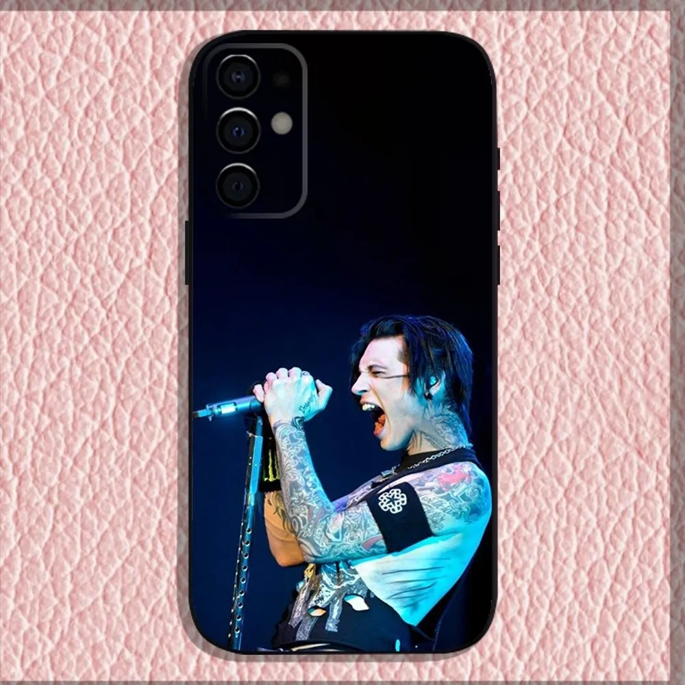 حافظة بقشرة ناعمة سوداء لهاتف smarsung ، Andy B-Biersack حجاب عرائس BVB ، S24 ، S21 ، S22 ، S23 ، S30 ، Ultra ، S20 ، Plus ، Fe ، Lite ، Note ، المؤتمر ، 5G