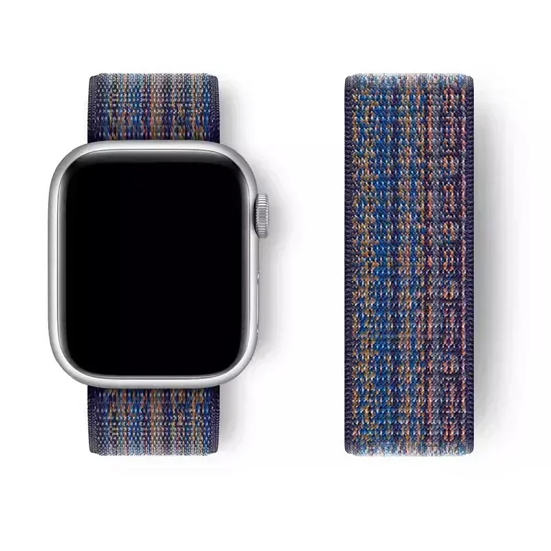 Nylon Loop Strap for Apple Watch Band S10 46mm 40mm 44/45/42mm 41mm 38mm Smart Belt Bracelet for IWatch Ultra 49mm 9/8/7/6/SE5 4 image 3