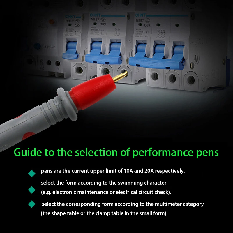 Practical 1000 V 10A/20A Thin Tip Needle Multi Meter Test Probe Digital Multimeter Tester Pen Cable Wire Universal Probe Wire