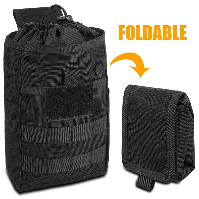 

Foldable Molle System AR15 Tactical Molle Dump Magazine Pouch Hunting Recovery Bag EDC Drop Pouch Airsoft Accessories