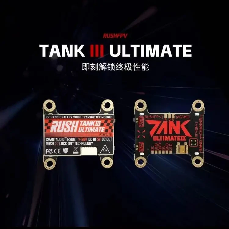 rushfpv-rush-tank-iii-ultimate-vtx-58g-48ch-raceband-pitmode-25mw-200mw-500mw-800mw-adjustable-fpv-vtx-2-8s-for-rc-racing-drone