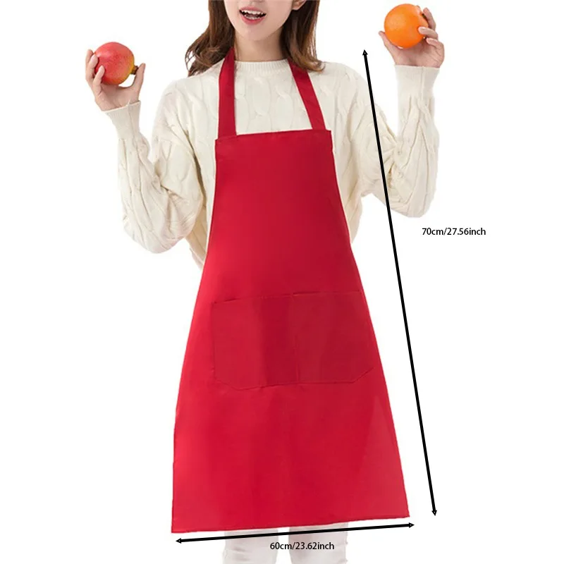 Hot Sale Cooking Kitchen Apron For Woman Men Chef Waiter Cafe Shop BBQ Hairdresser Aprons Bibs Kitchen Accessory