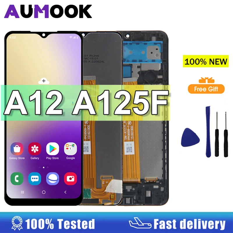 A12 Display For Samsung Galaxy A12 LCD Display Touch Screen Digitizer For Samsung A125F A127F Screen Replacement