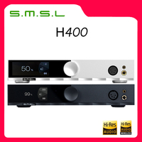 SMSL H400 Hi-Res Headphone Amplifier 16Ω/15W*2 32Ω/7.5W*2 Earphone AMP RCA XLR Balanced Input Hi-End Pre-Amp With Remote Control