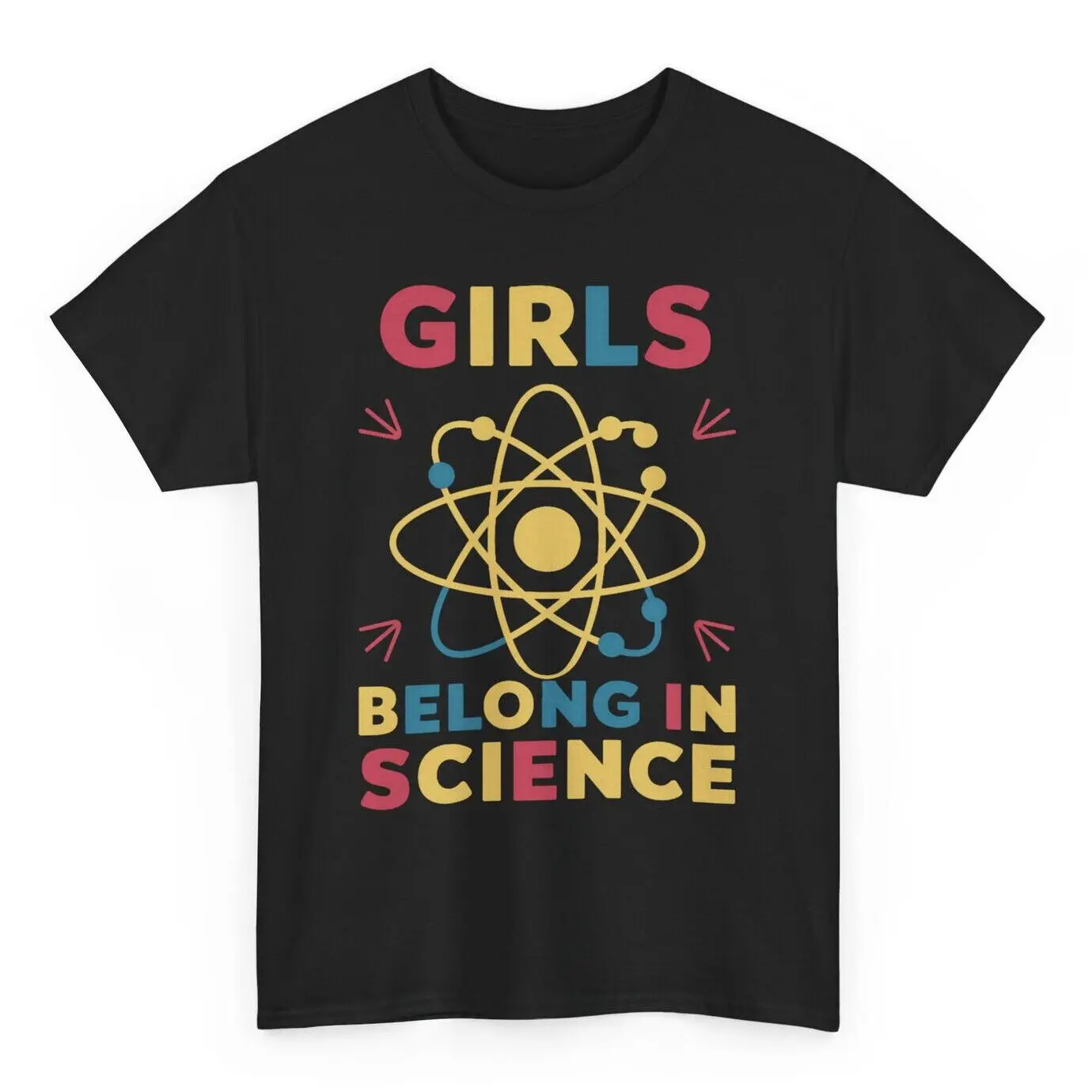 

Girls Belong In Science Feminist T-shirt - Science Novelty Graphic Tee