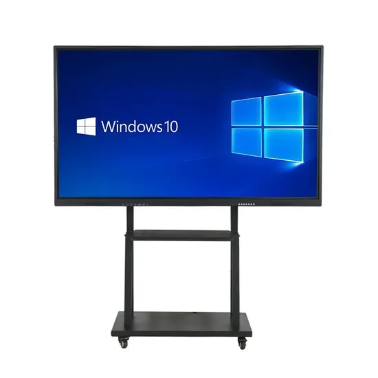 75-Inch All In One Flat Panel 4K 4+128GB Windows 10 Smart Interactive Whiteboard With Stand For Education/Meeting