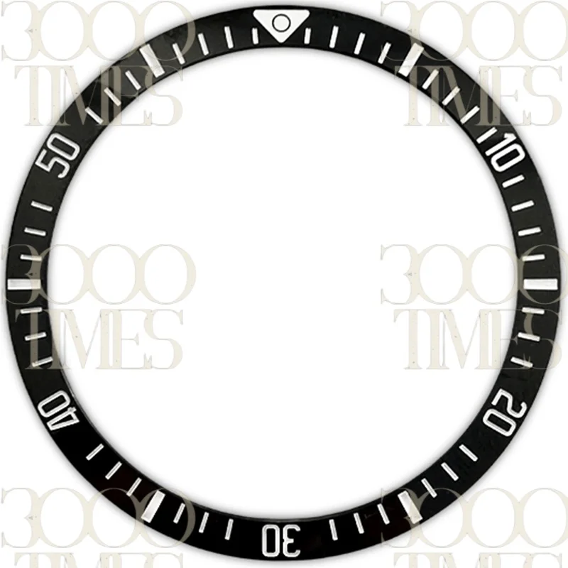 37.2x31.4mm Black Vintage Beveled Bezel Ceramics Bezel Insert Fit For T-U-DOR Watch