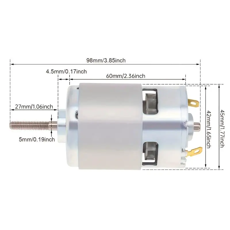 Ersatzteile für Elektrowerkzeuge, Wartungszubehör, RS755 DC 21V, Motorrotor mit langem Schaft, Rasenmäher, Grasschneider, Rotator, Ersatzteile – Detail 7