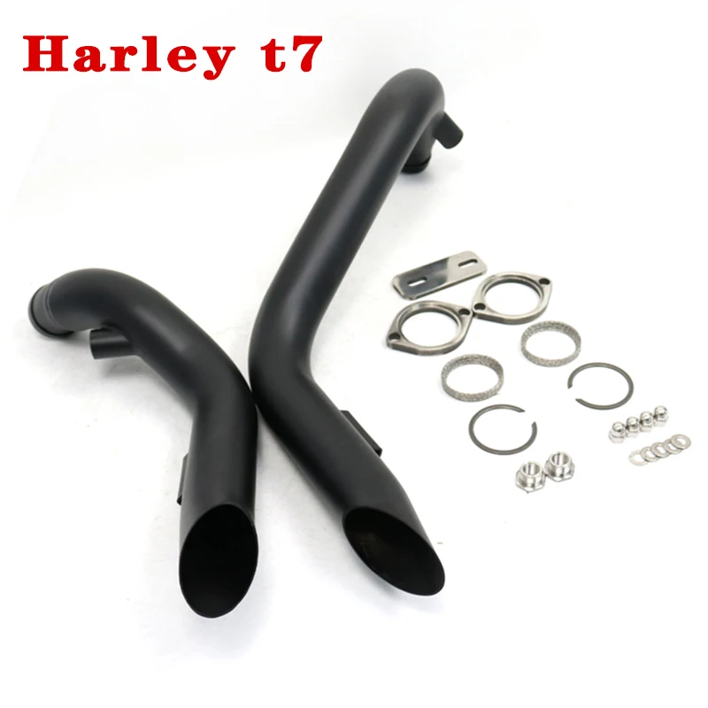 

Off-road Motorcycle Exhaust Pipe For Harley T7 Softail Sportster 883 1200 Electric Glide Drag Custom Forward Control Accessories