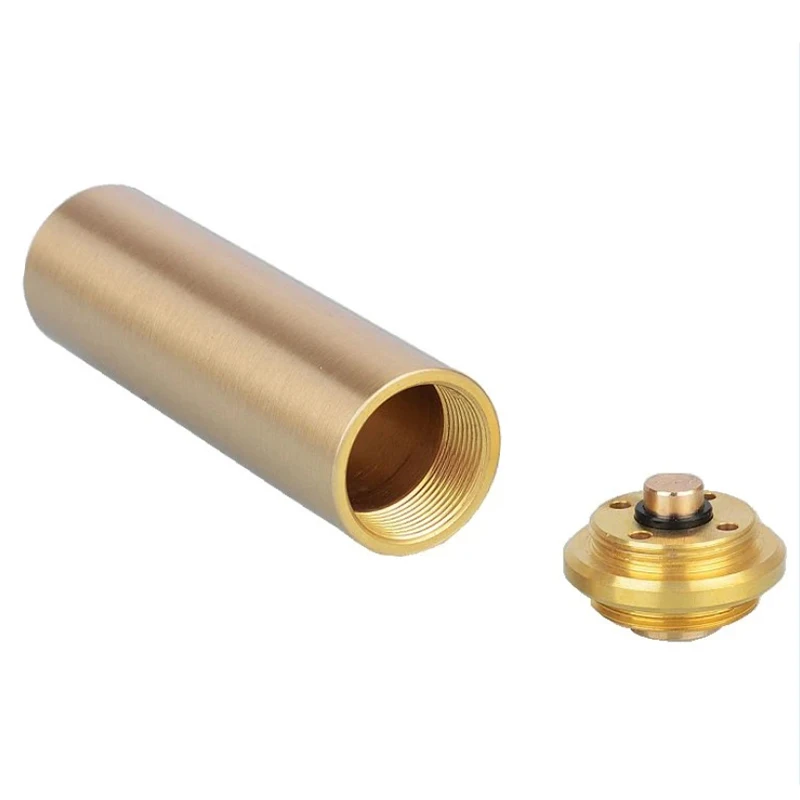 Custom CNC Turing Brass Battery Tube For Electronics Products