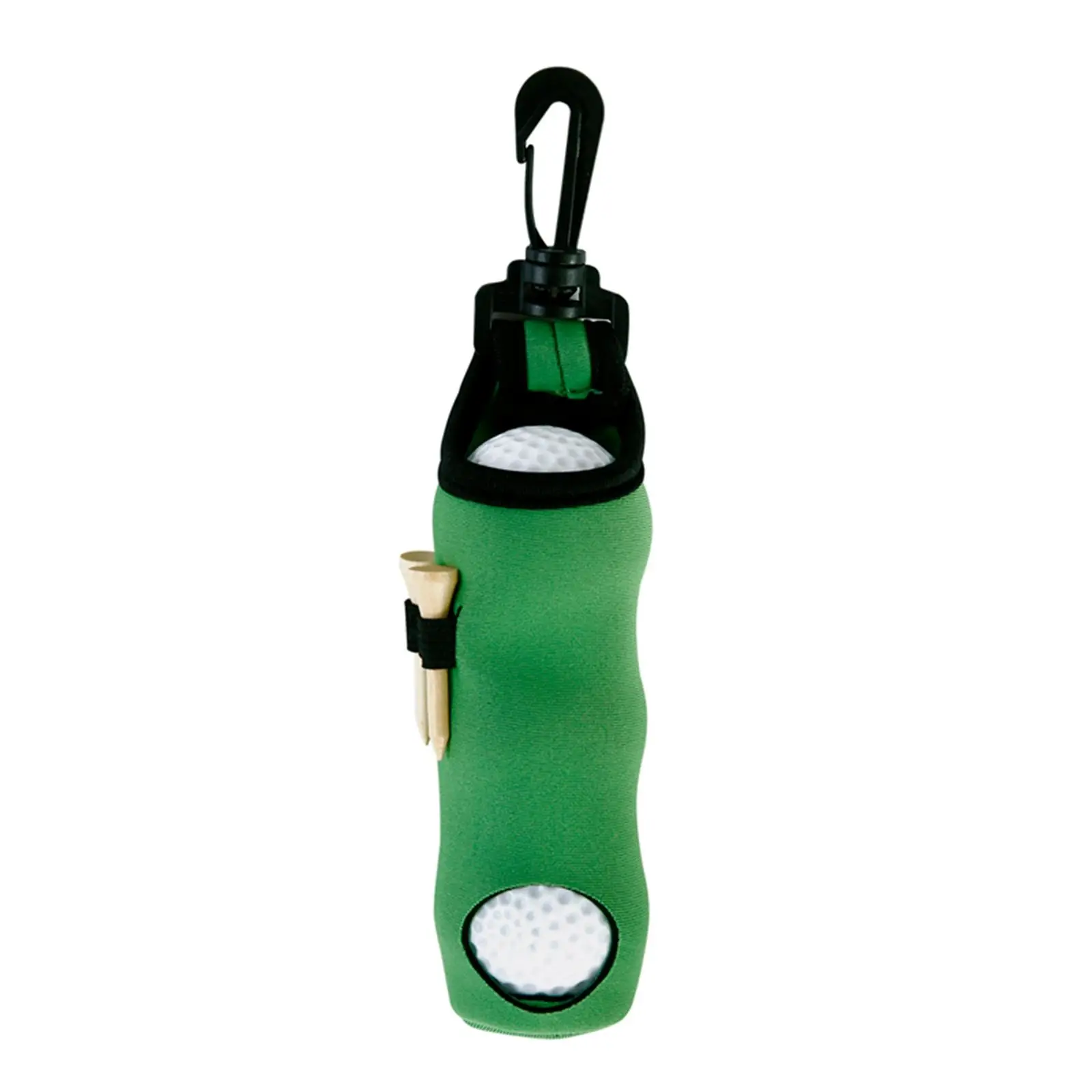 Golf Ball Carry Bag Golf Ball Tees Holder Organizer Keychain Belt Neoprene Clip Golf Ball Holder for Beginners Golfer Accessory