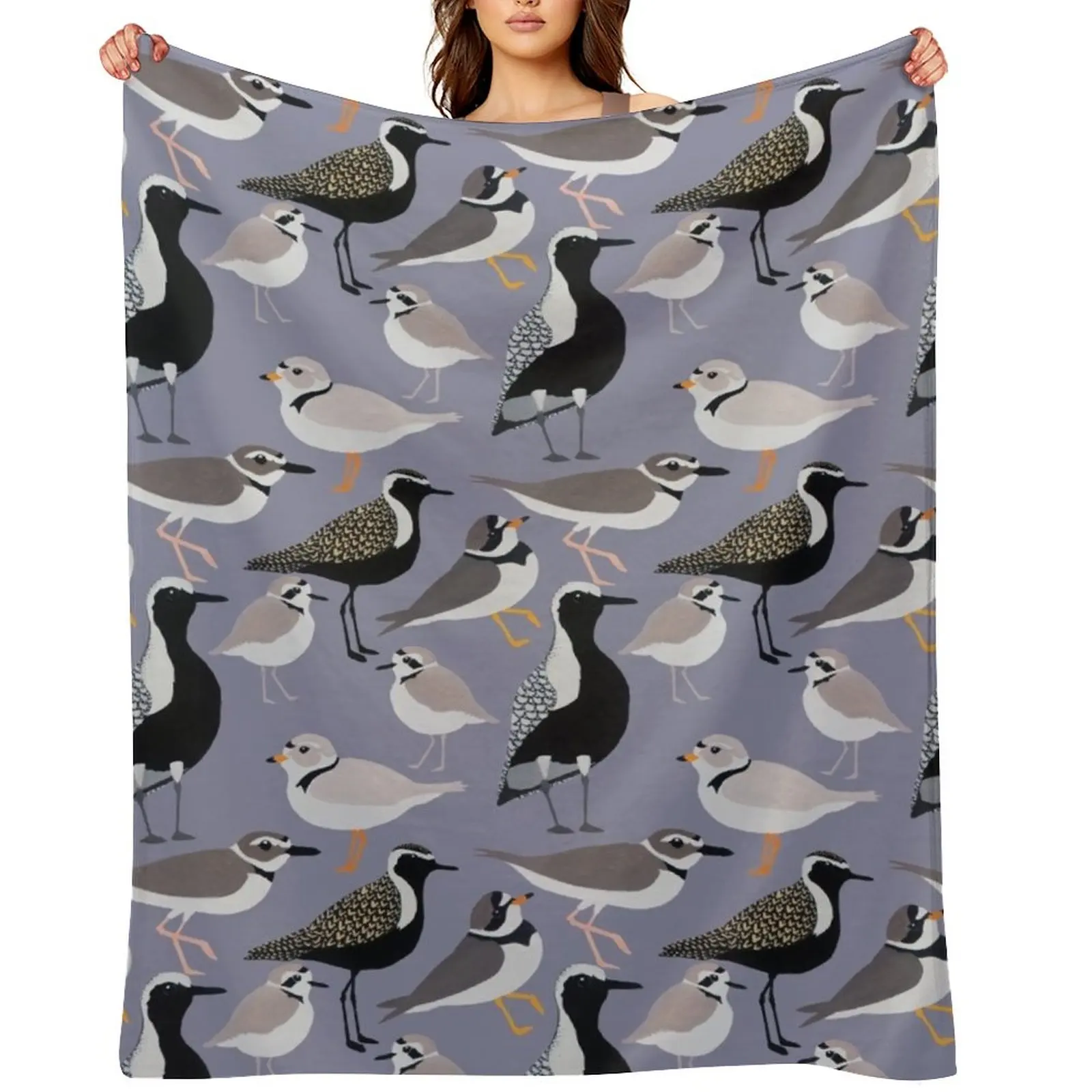 

Plethora of Plovers Throw Blanket Blankets For Bed Fashion Sofas Decorative Throw Moving Blankets