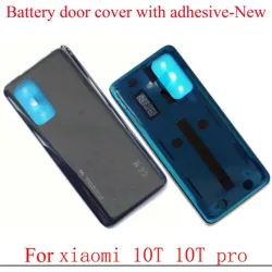 Glass Lid Back Cover for Xiaomi 10T/ Mi 10T Pro,Replacement Parts and CE, Battery Door Housing Rear Case with Adhesive, New