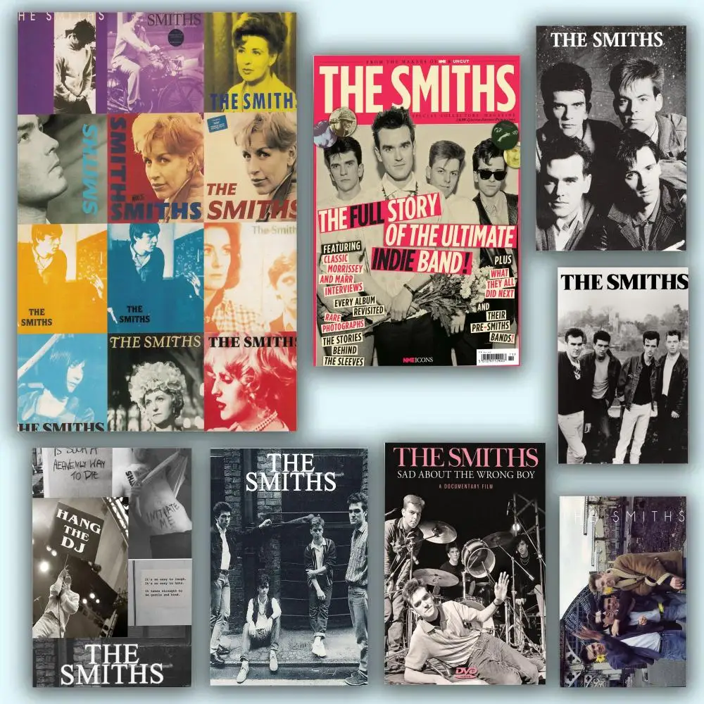 The S-SMITHS Band Poster Stickers Painting Mural HD Wall Decals for Bedroom Living Room Home Self-Adhesive Decor Gift