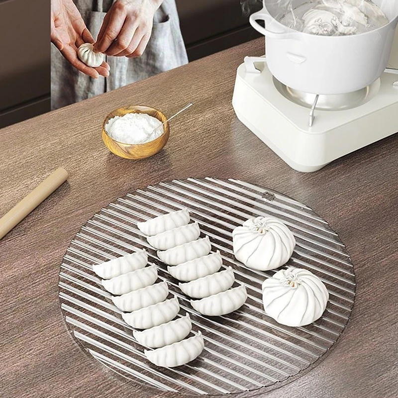 Dumpling Storage Plate Dumpling Storage Container Holders Large Capacity Dumpling Tray For Pasta Dumplings Vegetables