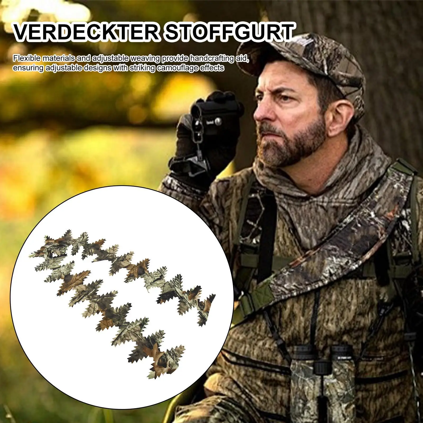 

Ghillie охотничий тканевый ремень ручной работы камуфляжный ремень для одежды охотничьи камуфляжные полоски для одежды для сценического выступления на открытом воздухе