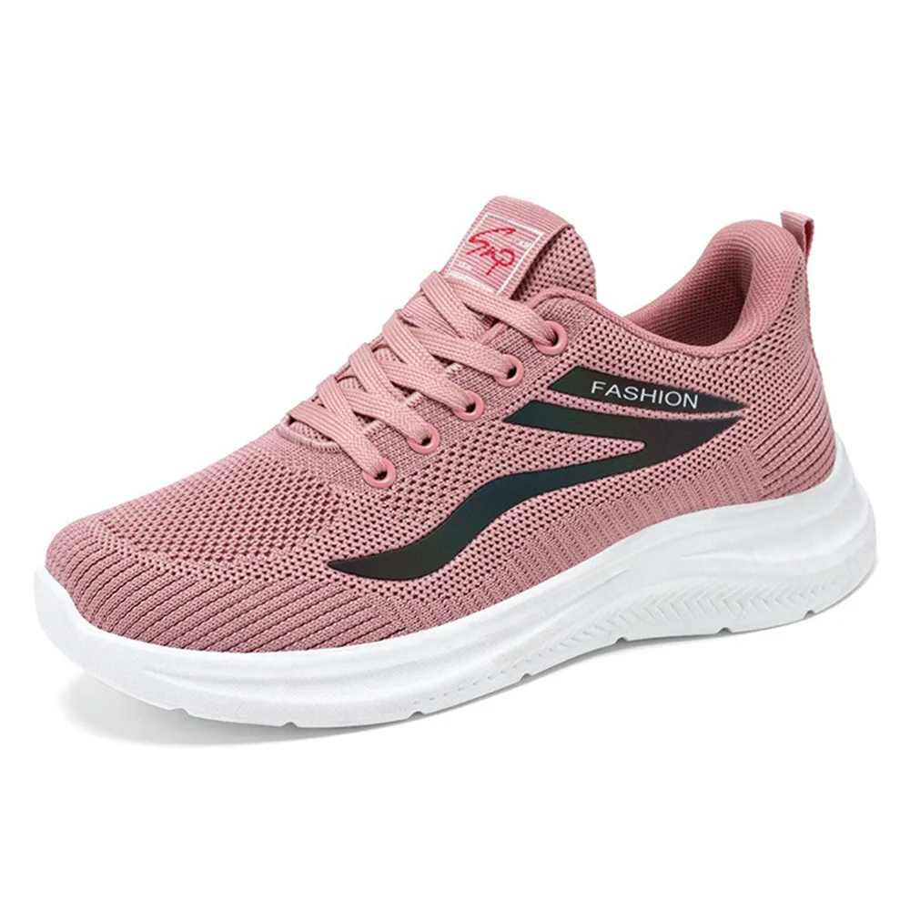 2024 Spring New Women's Shoes Hot Selling Soft soled Lightweight Casual Sports Shoes Fashionable Lace up Outdoor Running Shoes