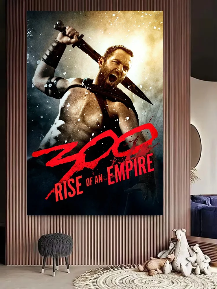 300 Rise of an Empire Movie, Print Art Canvas Poster, For Living Room Decor Home Wall Picture