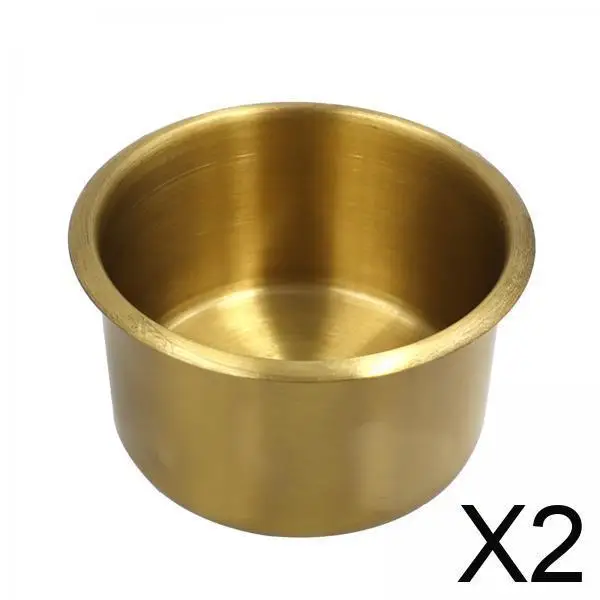 

Boat Truck Car Camper RV Marine Stainless Steel Recessed Cup Drink Holder Water Bottle Pocket for Yacht Motorhome