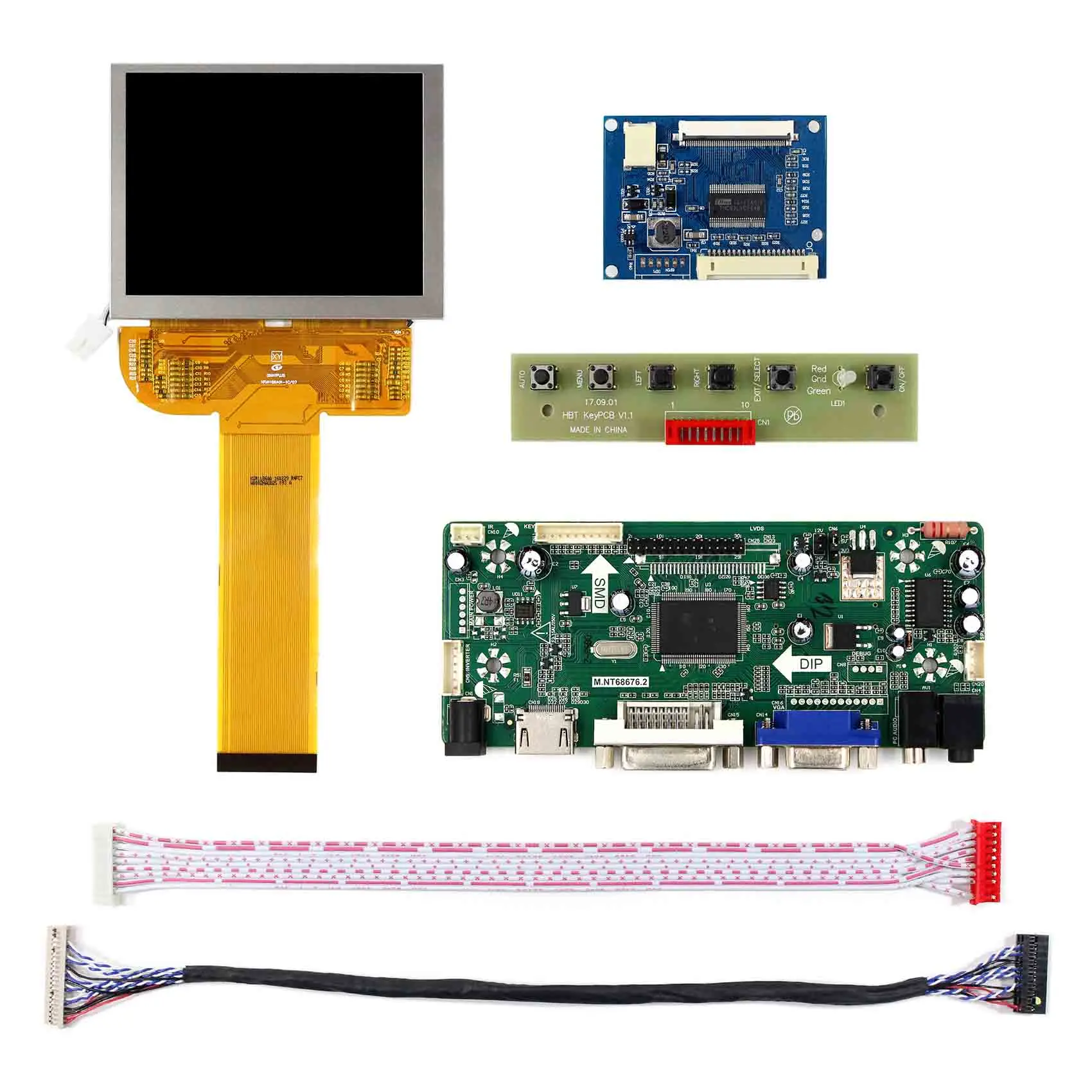 Vs035Sd1 800X600 50Pin Ttl Interface 3.5 Inch Tft Lcd Display for Projector Lcd Display With Driver Board