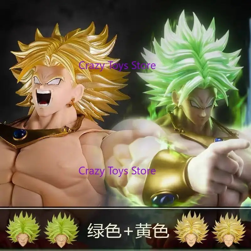 En Stock, juguetes Dko, escultura de cabeza Broly, Dragon Ball Z, bestia, Dios, Super Saiyan, accesorios de cabeza Broly, figura de acción de Anime, juguete de regalo