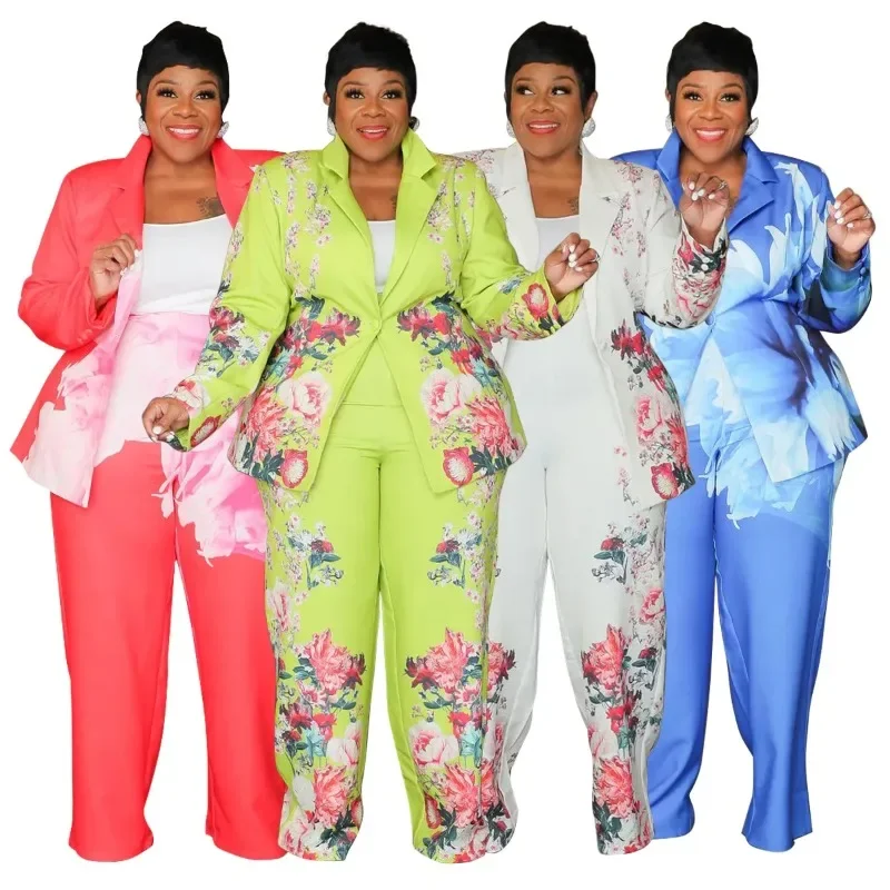 

African Clothes for Women 2025 Autumn Winter Elegant 2 Piece Top Pant Matching Sets Dashiki African Clothing Plus Size XL-5XL