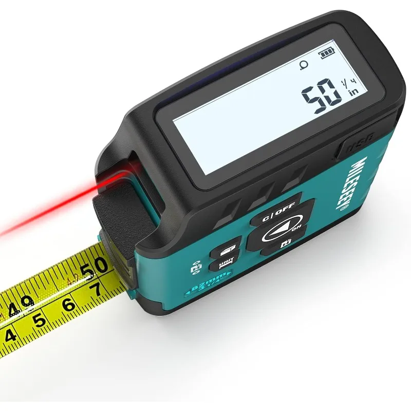 

Measure 3-in-1, 130FT Laser Distance Meter, 16FT Digital Tape Measure, Regular Tape Measure, Area Volum