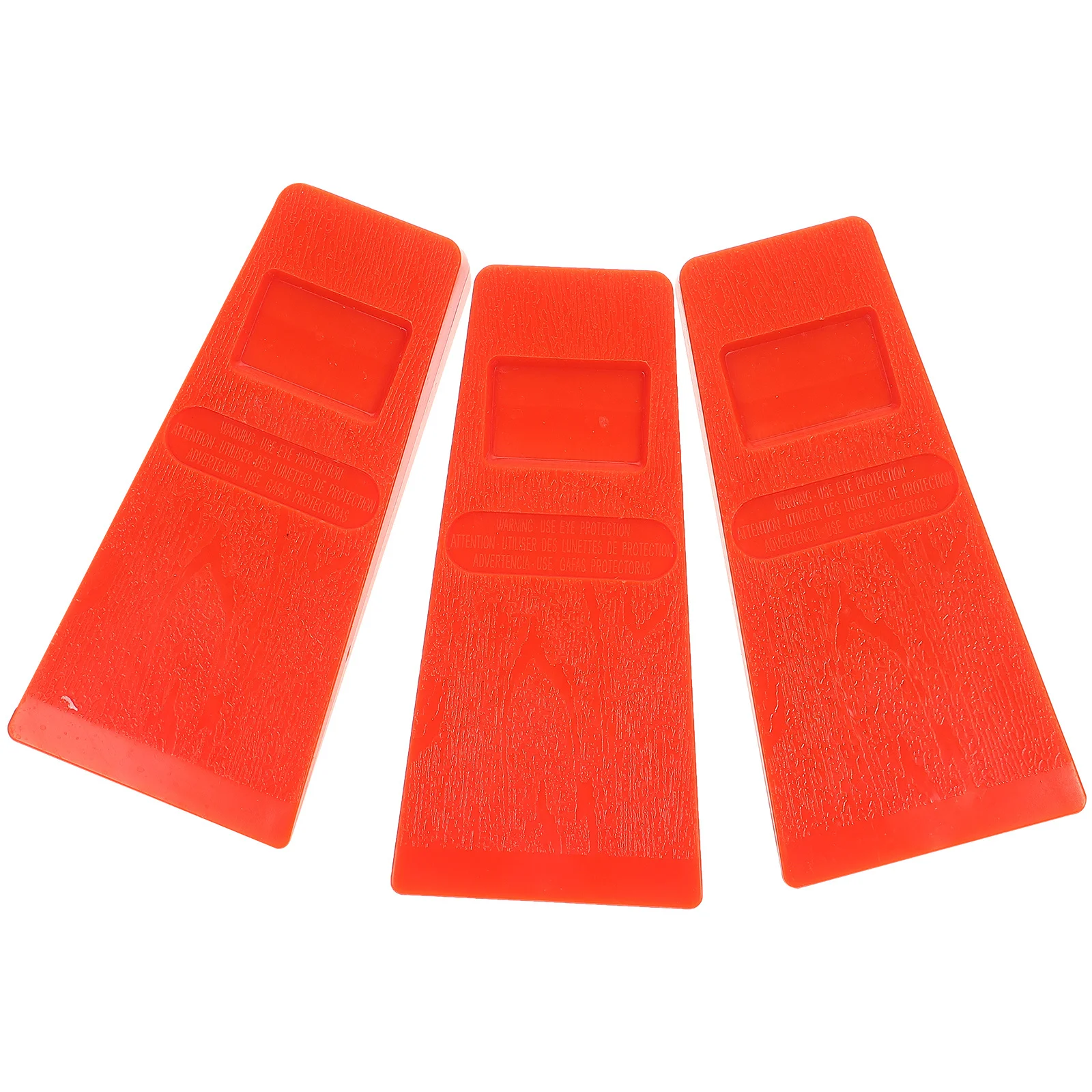 

3Pcs Tree Felling Wedges Engraved Spiked Logging Wedges Lightweight Durable Woodcutting Accessories for Easy Secure Tree Felling