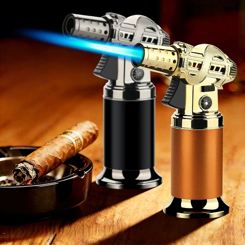 

Outdoor large spray gun welding gun lighter metal jet high temperature flame windproof inflatable cooking camping home lighter