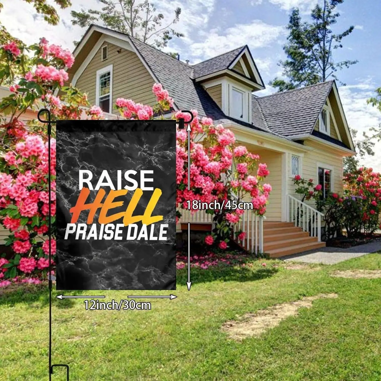 Raise Hell Praise Dale Double-Sided Garden Flag Perfect Outdoor Home Decor 12