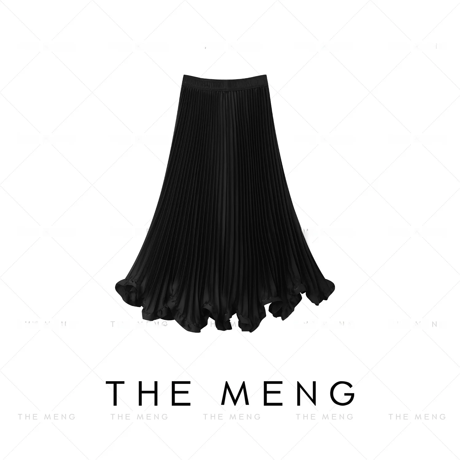 

Юбка А-силуэта женская летняя из полиэстера, плиссированная, драпированная, из ацетатного атласа, повседневная одежда