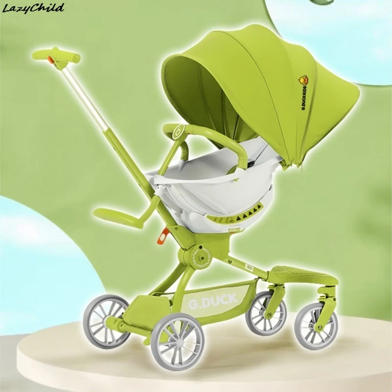 V9-C/V18PLUS Baby Walker Can Sit And Lie Bidirectional Implementation Of Foldable High Landscape Baby Walker Portable News