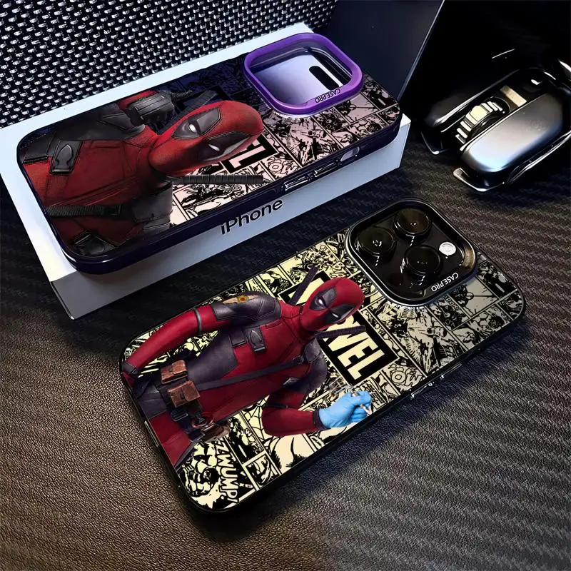 Deadpool Mutants Wolverine phone cases for Apple iphone 14 pro max case 15pro 16 13 funda iphone 11Pro 16plus 12Pro Soft Cover