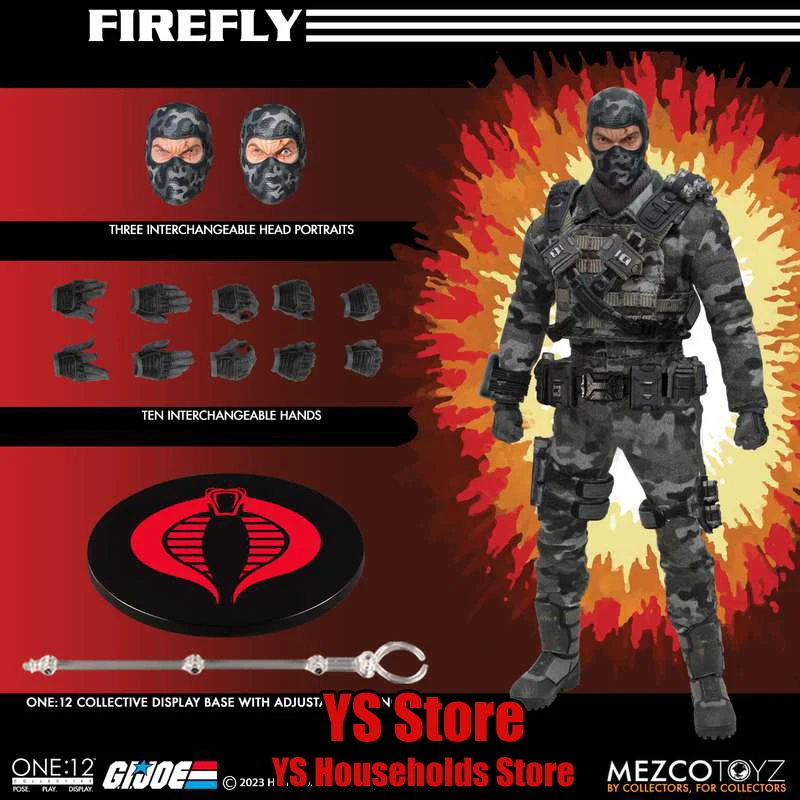 MEZCO Original 1/12 Scale Special Forces Firefly Movable Miltary Action Figure Camfoulafe Cloth 6