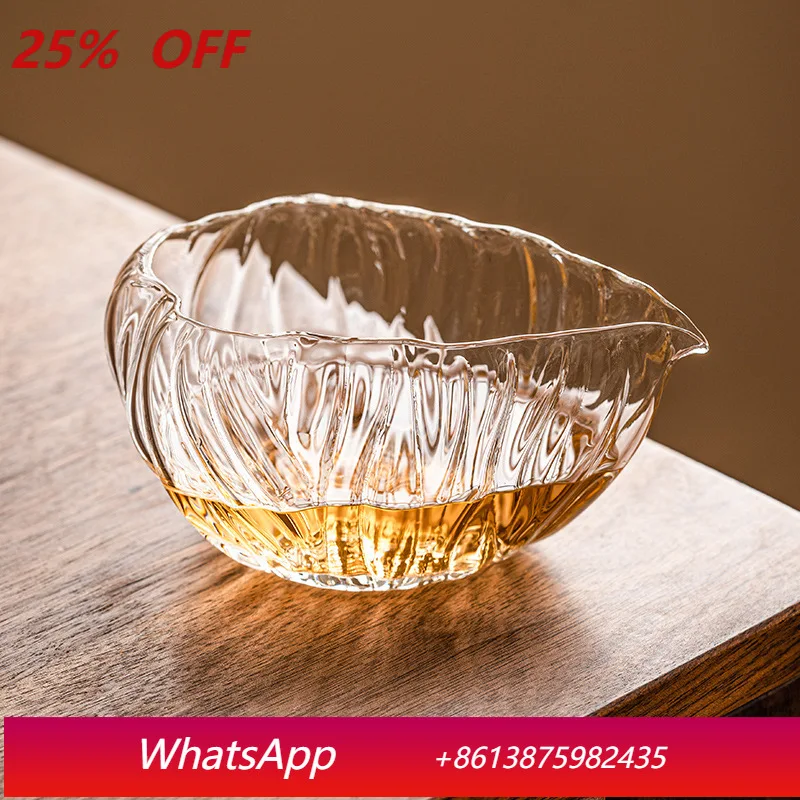 

LTT glass fair cup tea sea high borosilicate high temperature resistant tea set accessories tea dispenser