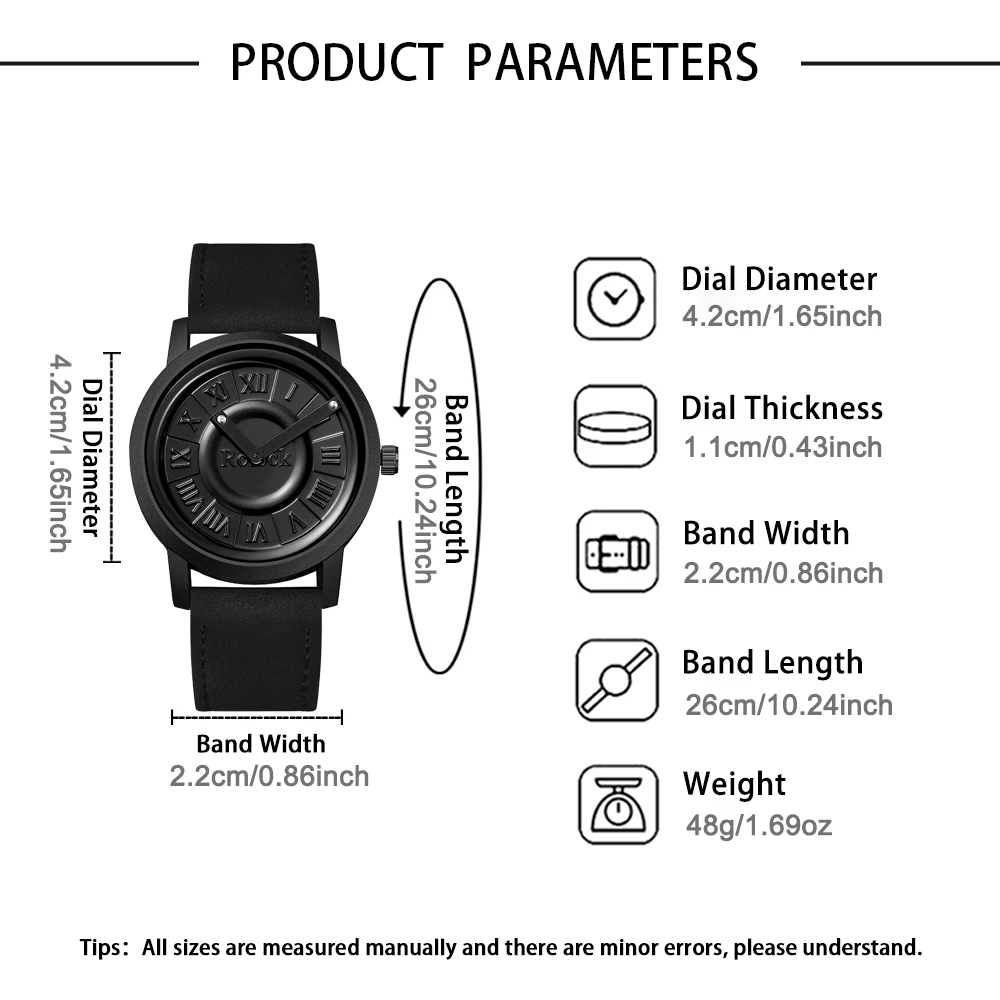 4pc Men's Fashion Watches Set, Perfect Gift