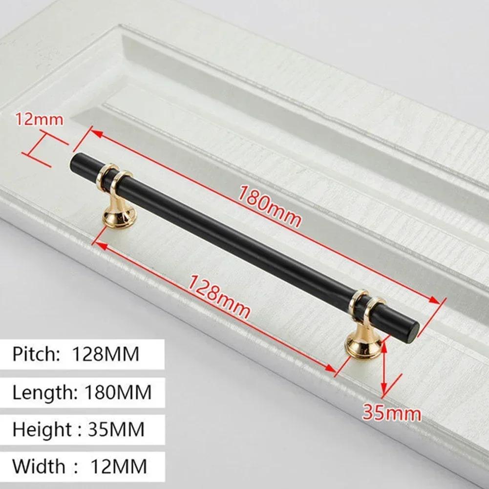 التعامل مع المسمار تحديث خزائنك باستخدام مقابض مقبض درج باب خزانة المطبخ من الكروم الذهبي والأسود