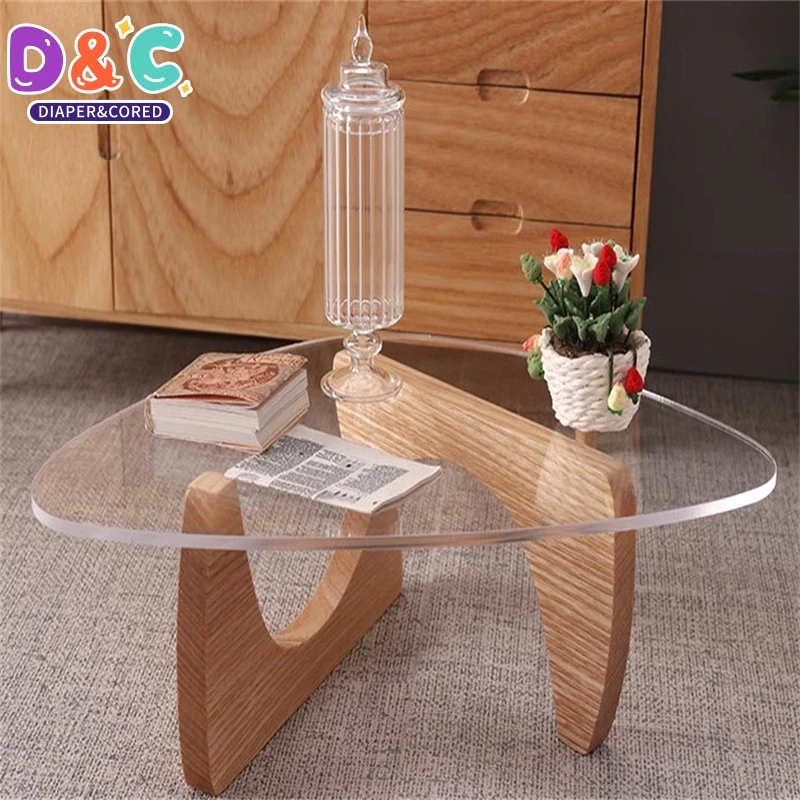 1Pcs 1:6 Dollhouse Miniature Table Coffee Table End Table Tea Table Furniture Model Decor Toy