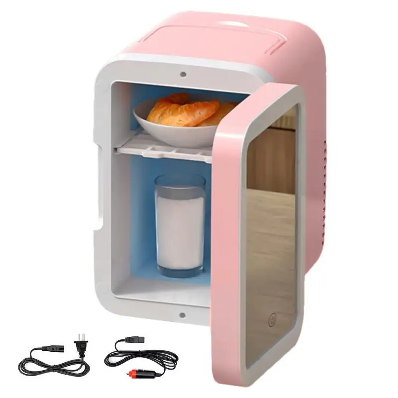 

Multifunctional Mini Makeup Fridge 4L Camping Car Refrigerator Electric Camping Fridge For Skincare Outdoor Travel Drinks Snacks