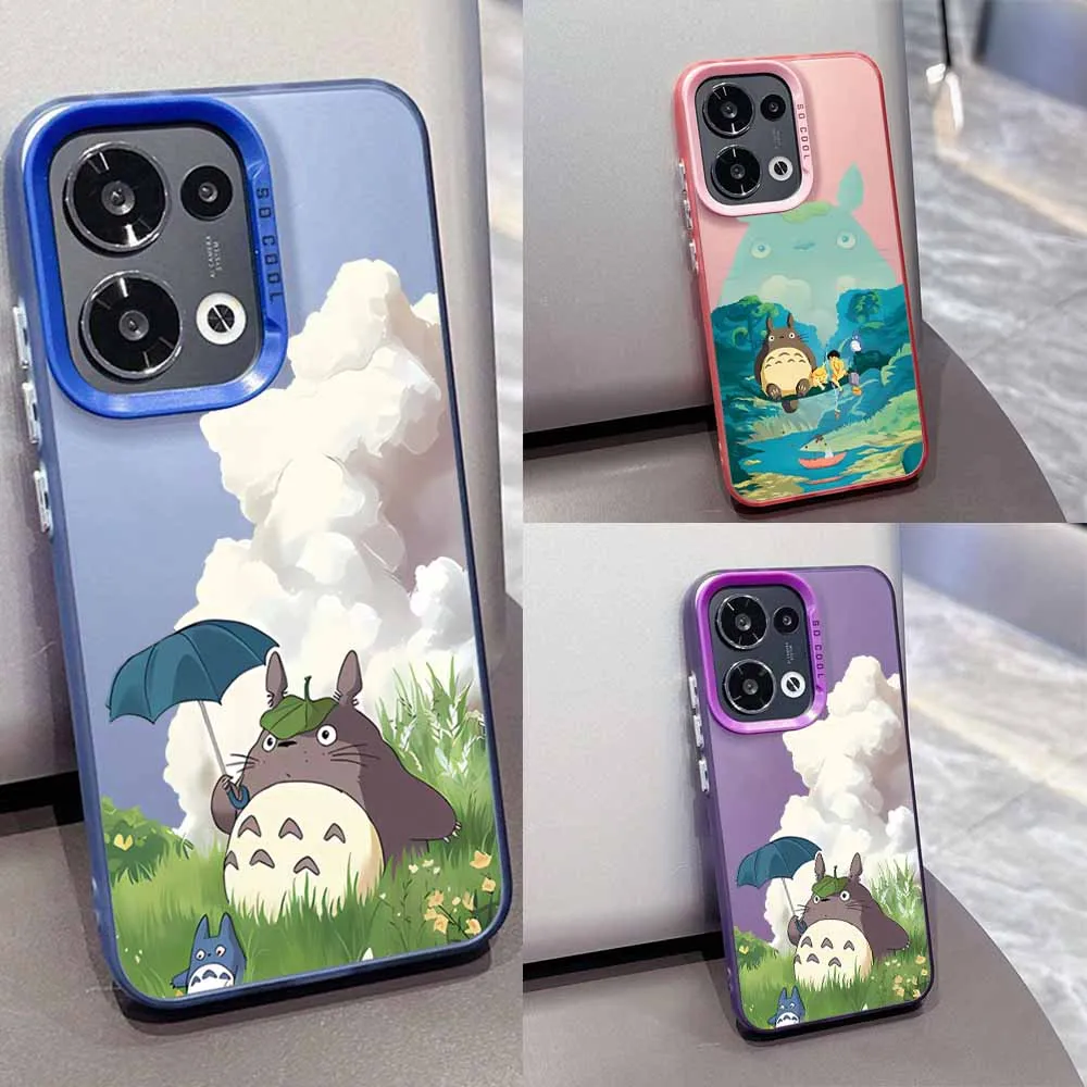 

Cartoon Anime T-TotoroS Cover For OPPO Reno 14 13F 13 12F 12 11F 11 10 8T 8Z 7Z 7 6 Pro Plus Lite Colorful Phone Case