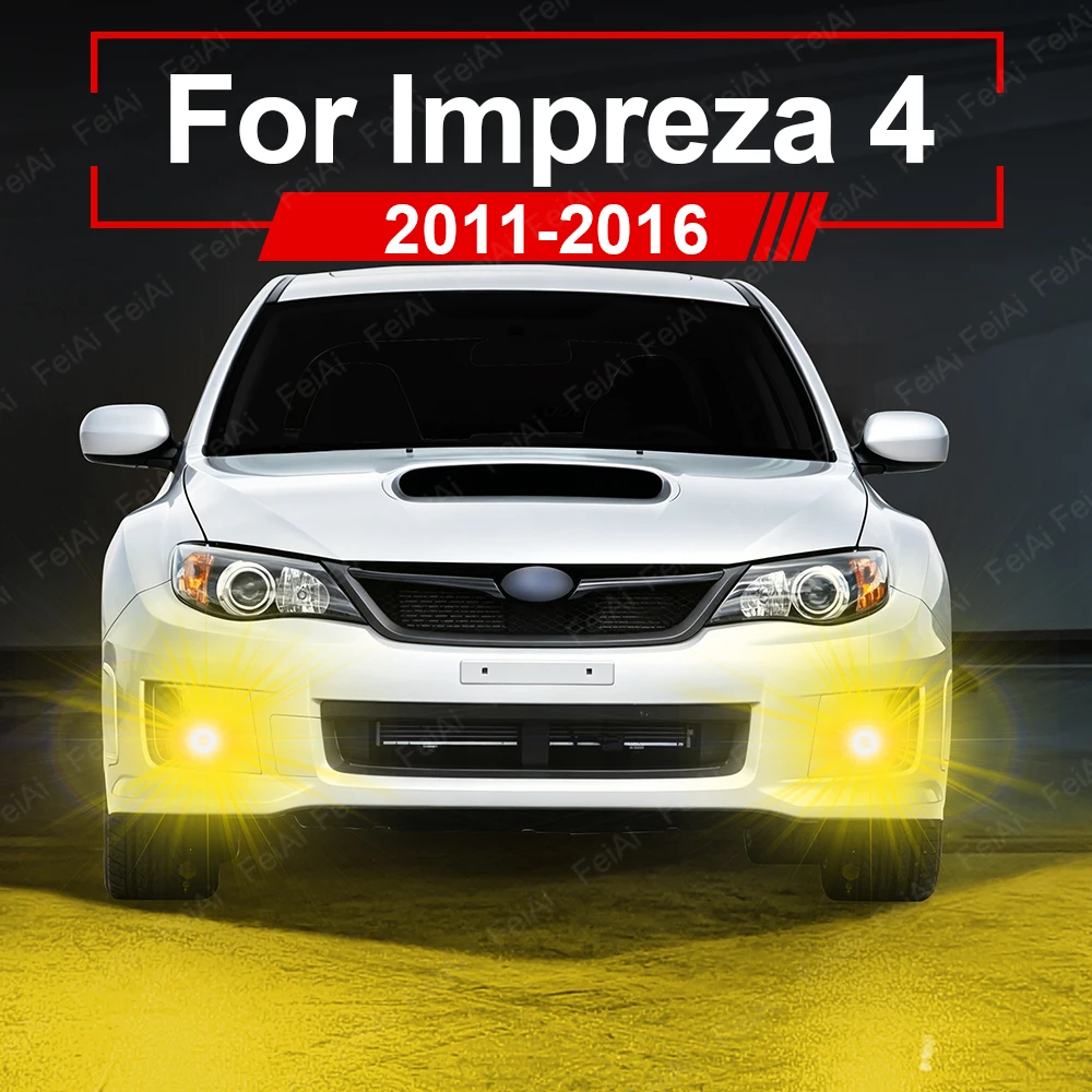 

Car LED Fog Light Bulb For Subaru Impreza 4 GJ GP 2011 2012 2013 2014 20152016 Accessories Super Bright LED Fog Light Dual Color
