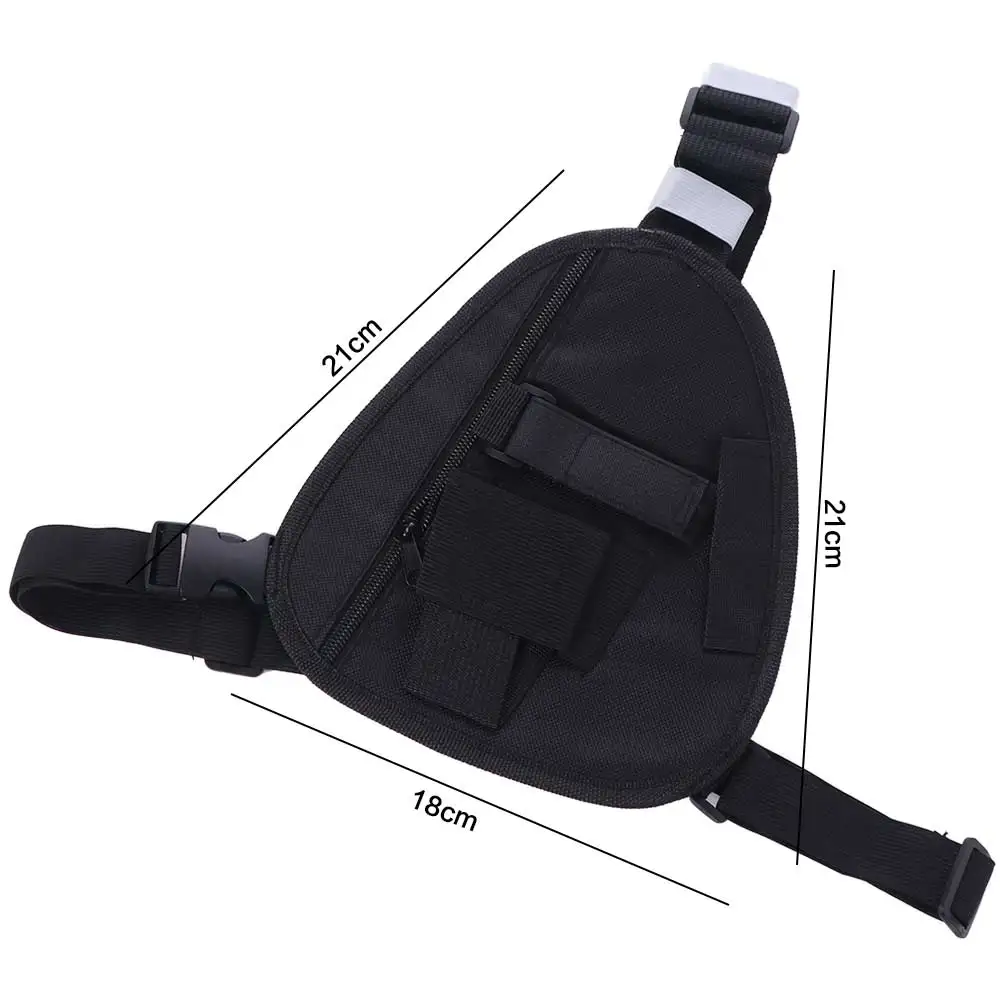 Adjustable Radio Chest Harness Pack Oxford Cloth Multifunctional Walkie Talkie Bag Crossbody Bag Vest Rig Interphone Chest Bag