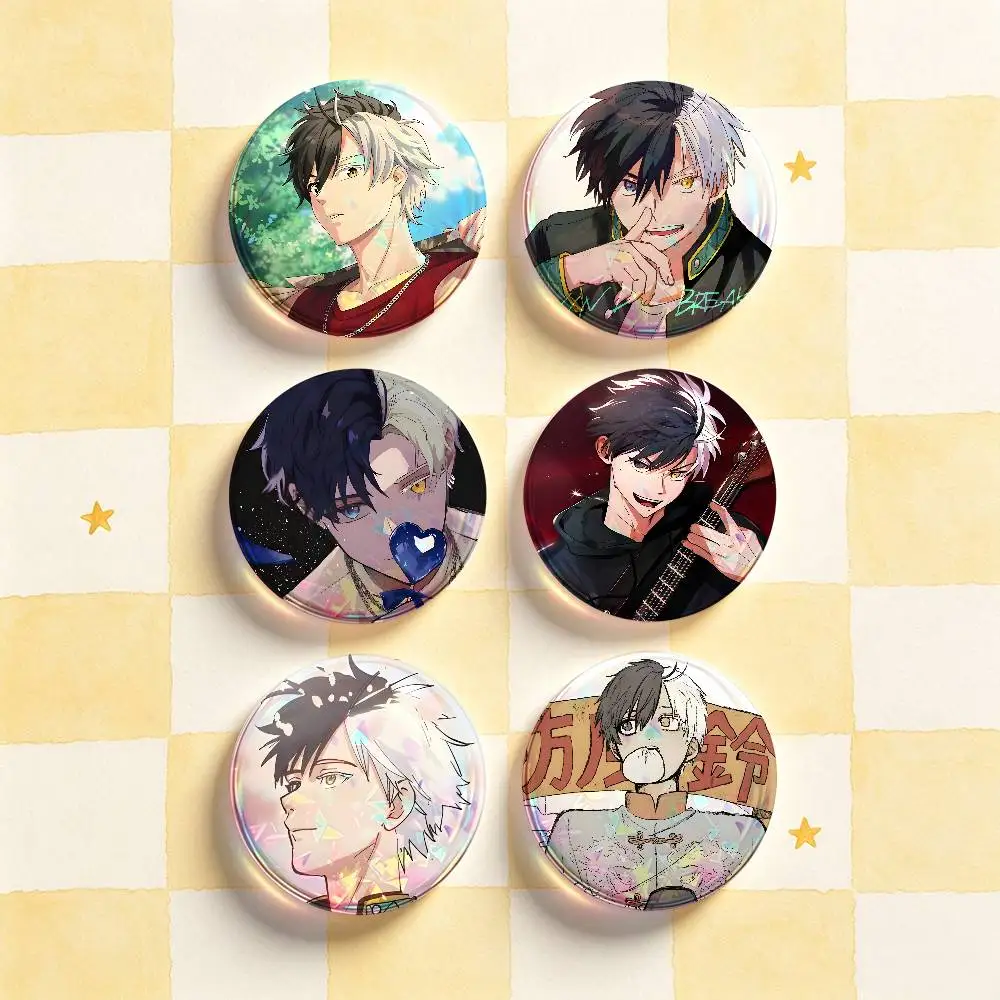 Haruka Sakura W-WIND BREAKER Badges Round Nijigen Otaku Culture IP peripheral products 58mm 44mm 32mm 75mm 25mm Mini