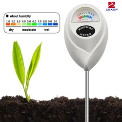 Soil Moisture Meter Home Gardening Measurement Tool Soil Moisture Meter White Round Head Soil Detector Probe Watering Tester