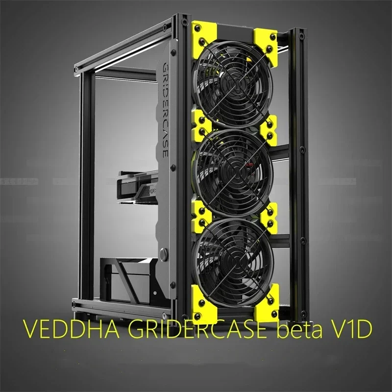 2025  (Enhanced Version) DIY Personality Water-cooled All Aluminum Open Chassis Atx Gaming Chassis