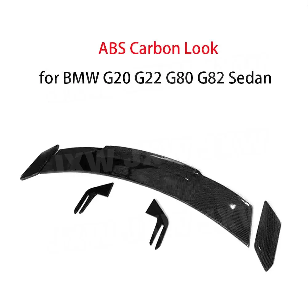 Carbon Look /ABS MP Style Black Rear Spoiler Wings For BMW 1 Series-8 Series Add on Bodykit Rear Trunk Duck Spoiler Wing