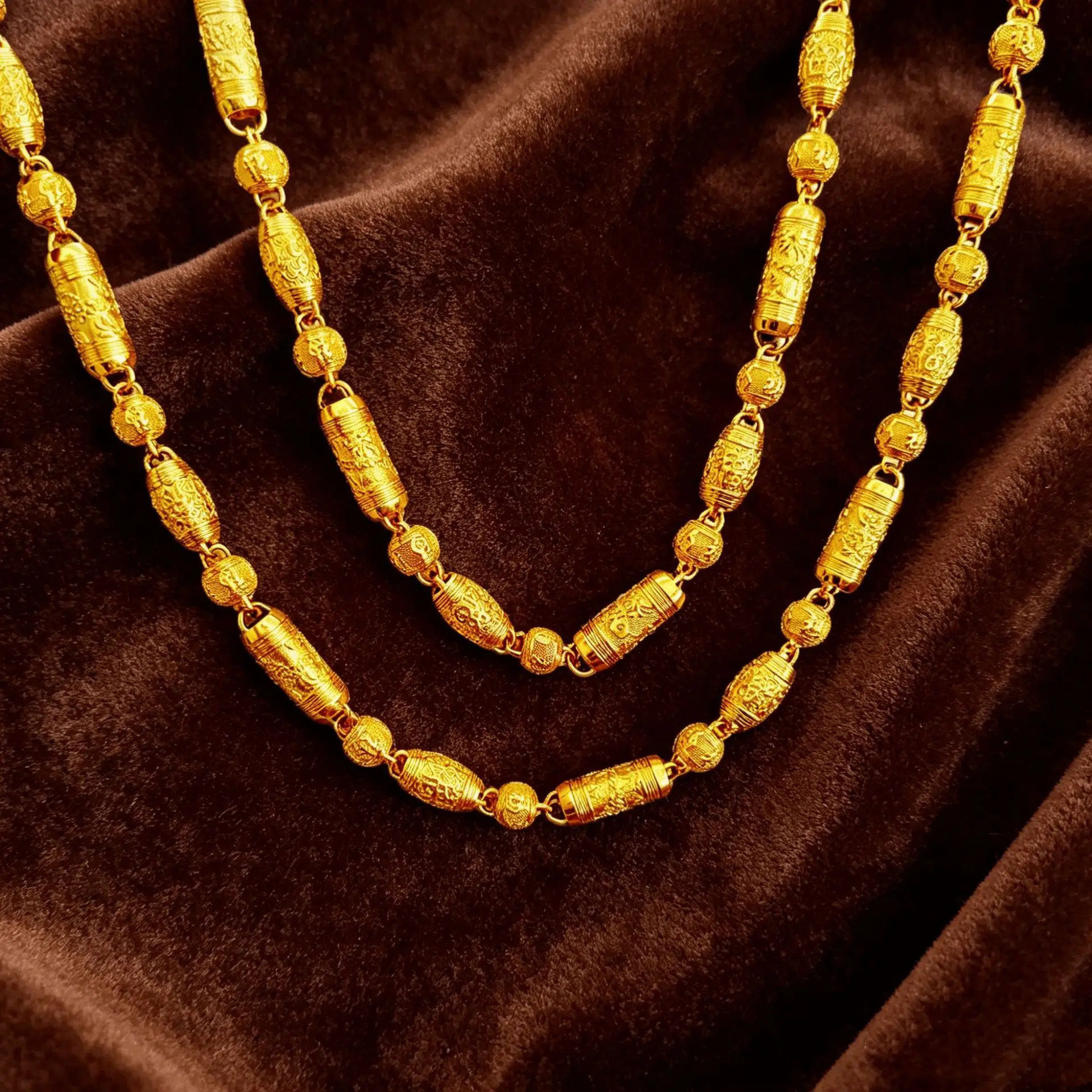 Durable Anti-Collision Lucky Fish Transfer Chain For Men 24K Gold AU999, scratch-resistant solid bead structure