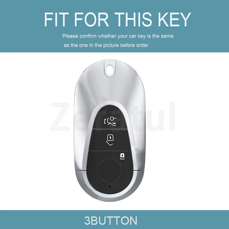 For Mercedes Benz W206 S350L S400L S450L S500L C260l C200l Glc300l E300l W223 Auto Keyless Accessories Car Key Case Cover Shell