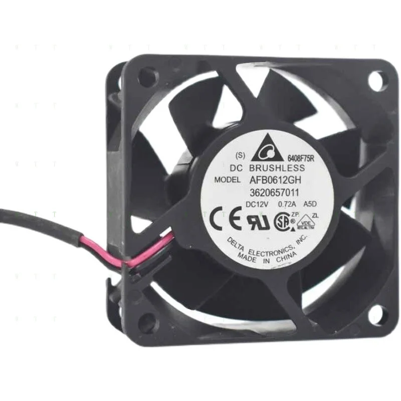 

H 1 шт. Delta AFB0612GH 6 см 6025 12 В 0,72 А 4-проводной охлаждающий вентилятор с ШИМ