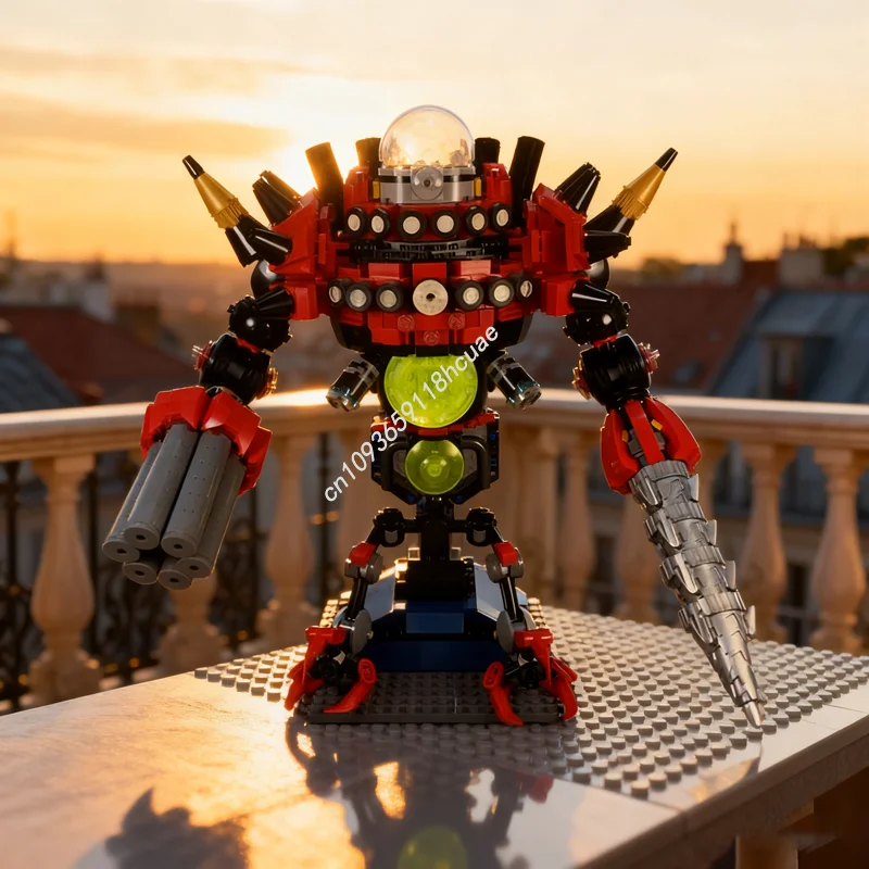 1458pcs MOC Dr Eggman S Ei Dragoon Sonic Het Model Bouwstenen Kerstcadeau Architectuur Monteren DIY Speelgoed Idee kinderen